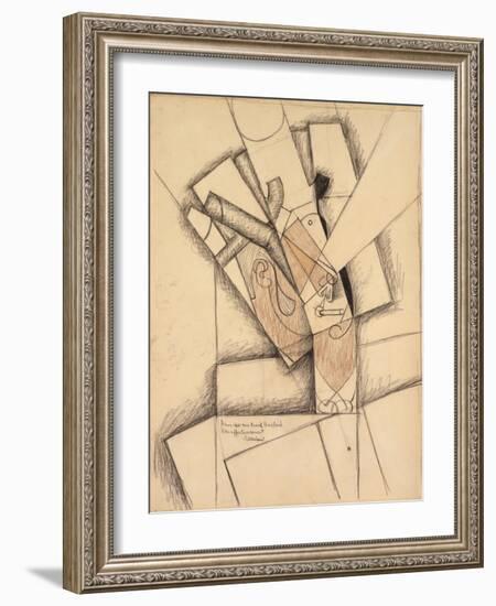 The Smoker, 1913-Juan Gris-Framed Giclee Print