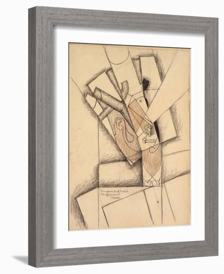 The Smoker, 1913-Juan Gris-Framed Giclee Print