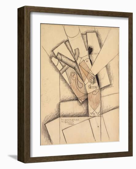 The Smoker, 1913-Juan Gris-Framed Giclee Print