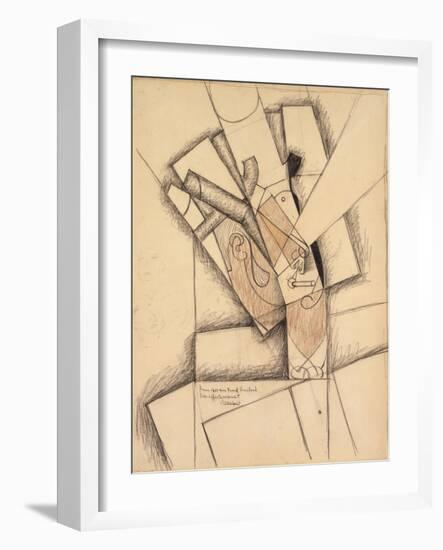 The Smoker, 1913-Juan Gris-Framed Giclee Print