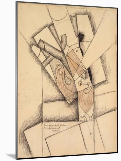 The Smoker, 1913-Juan Gris-Mounted Giclee Print