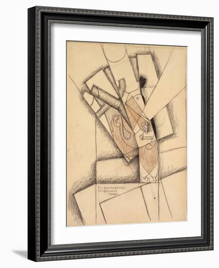 The Smoker, 1913-Juan Gris-Framed Giclee Print