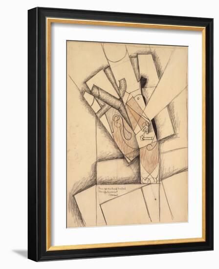 The Smoker, 1913-Juan Gris-Framed Giclee Print