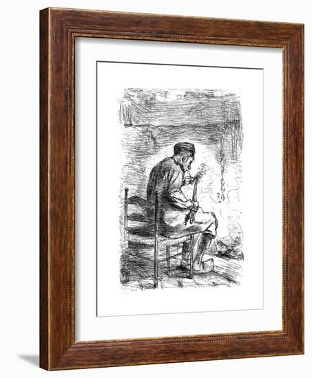 The Smoker, C1880-1882-Jozef Israels-Framed Giclee Print