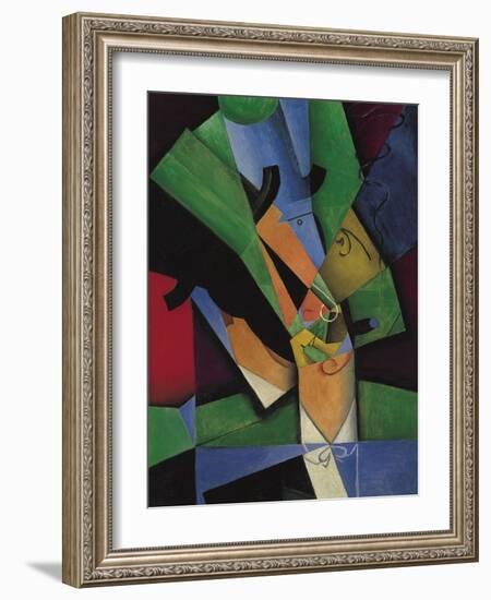 The Smoker (Frank Havilan), 1913-Juan Gris-Framed Giclee Print