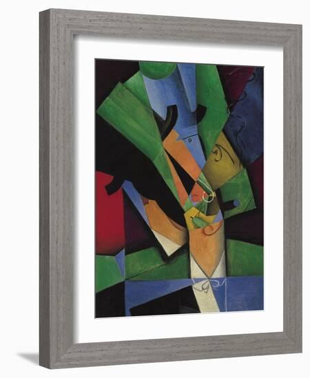 The Smoker (Frank Havilan), 1913-Juan Gris-Framed Giclee Print