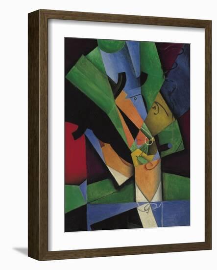 The Smoker (Frank Havilan), 1913-Juan Gris-Framed Giclee Print