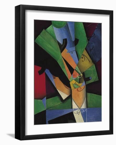 The Smoker (Frank Havilan), 1913-Juan Gris-Framed Giclee Print