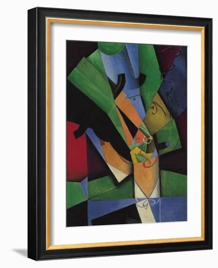 The Smoker (Frank Havilan), 1913-Juan Gris-Framed Giclee Print