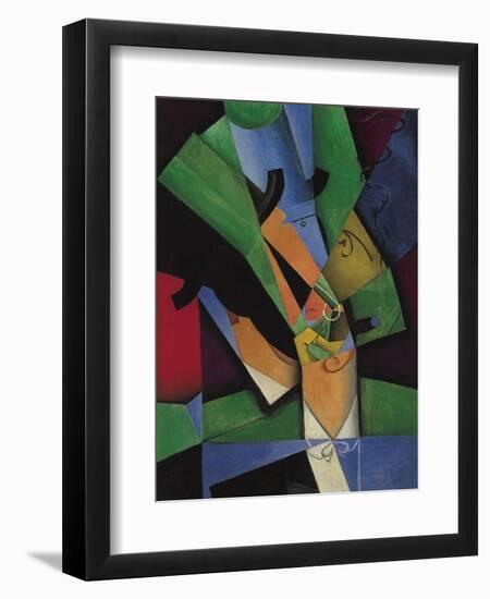 The Smoker (Frank Havilan), 1913-Juan Gris-Framed Giclee Print