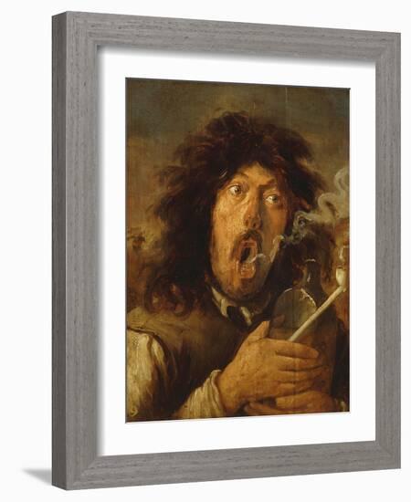 The Smoker, Undated-Joos Van Craesbeeck-Framed Giclee Print