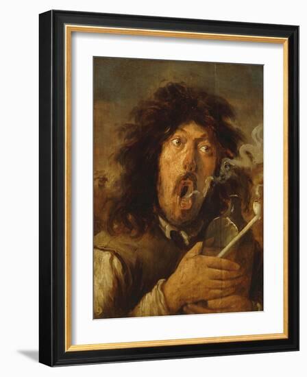 The Smoker, Undated-Joos Van Craesbeeck-Framed Giclee Print