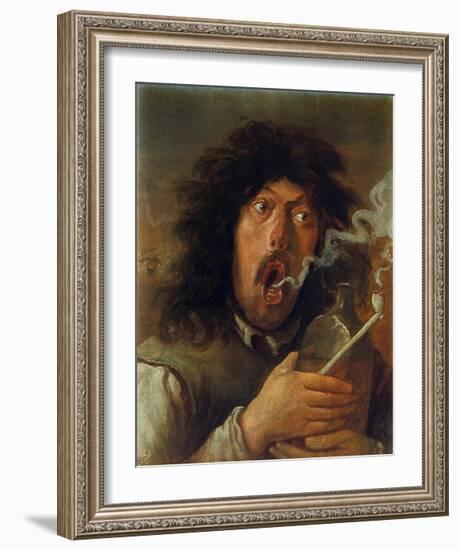 The Smoker-Adriaen Brouwer-Framed Collectable Print