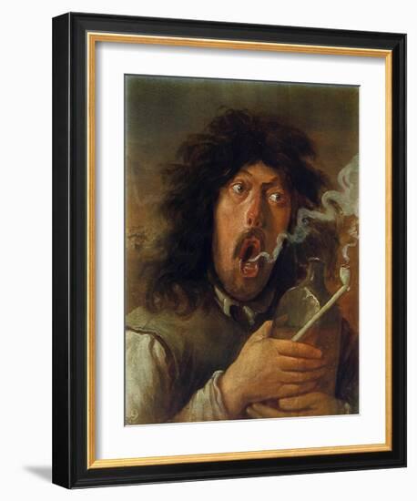 The Smoker-Adriaen Brouwer-Framed Collectable Print