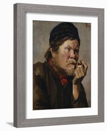 The Smoker-Vasilii Ivanovich Surikov-Framed Giclee Print