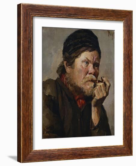 The Smoker-Vasilii Ivanovich Surikov-Framed Giclee Print