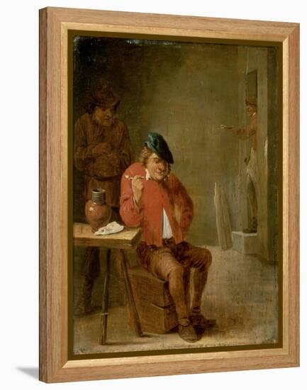 The Smoker-David Teniers the Younger-Framed Premier Image Canvas