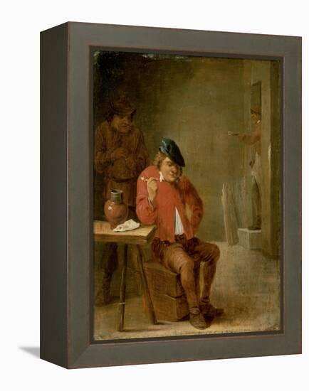 The Smoker-David Teniers the Younger-Framed Premier Image Canvas