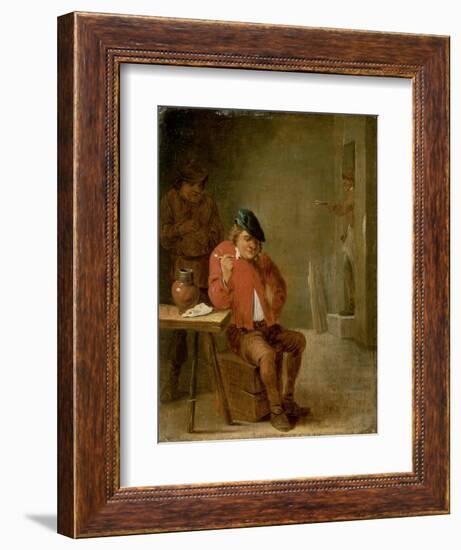 The Smoker-David Teniers the Younger-Framed Giclee Print