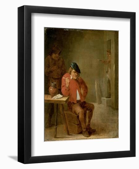The Smoker-David Teniers the Younger-Framed Giclee Print
