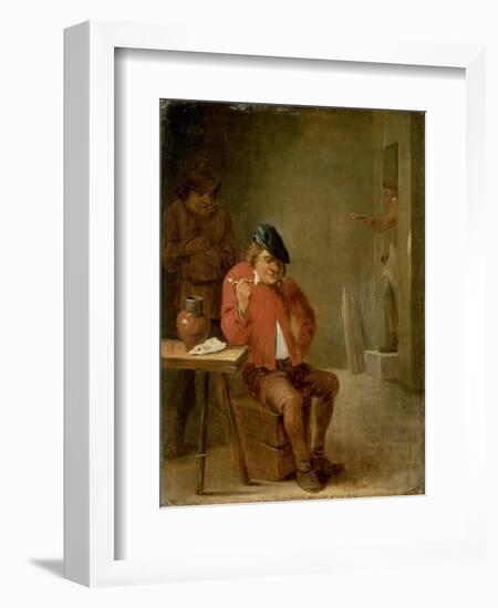 The Smoker-David Teniers the Younger-Framed Giclee Print