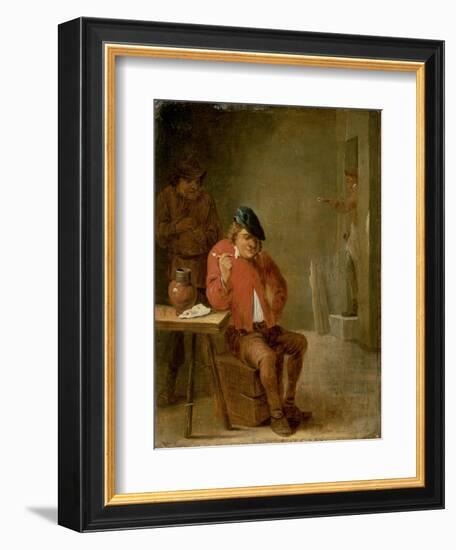 The Smoker-David Teniers the Younger-Framed Giclee Print