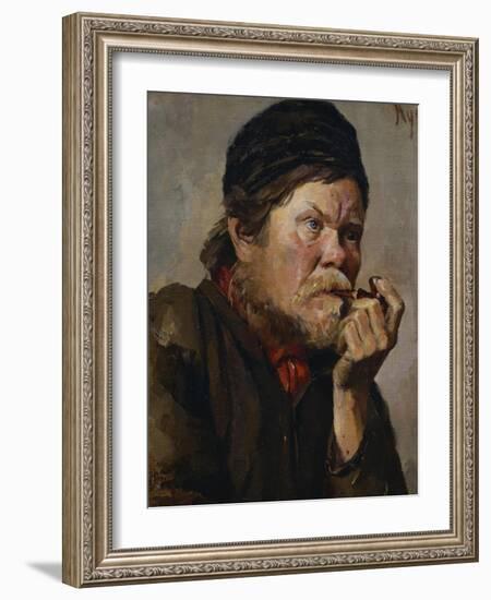 The Smoker-Vasilii Ivanovich Surikov-Framed Giclee Print