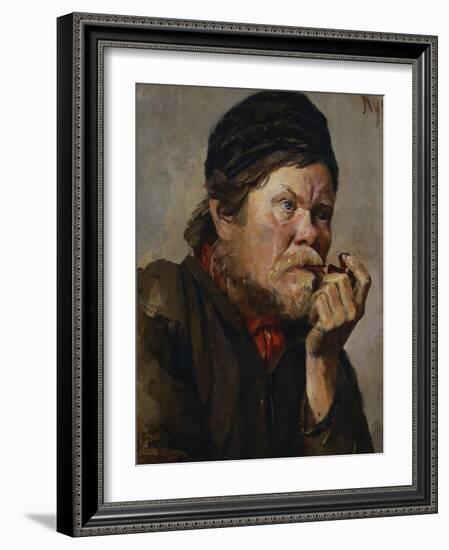 The Smoker-Vasilii Ivanovich Surikov-Framed Giclee Print