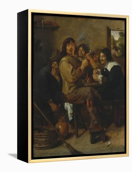 The Smokers, c.1636-Adriaen Brouwer-Framed Premier Image Canvas