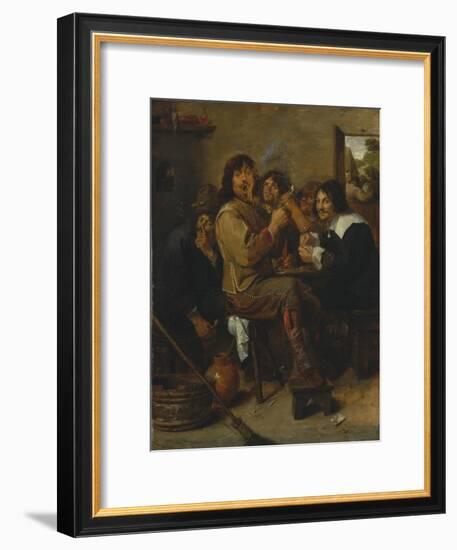 The Smokers, c.1636-Adriaen Brouwer-Framed Giclee Print