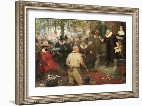 The Smokers' Rebellion (The Edict of William the Testy)-George Henry Boughton-Framed Premium Giclee Print