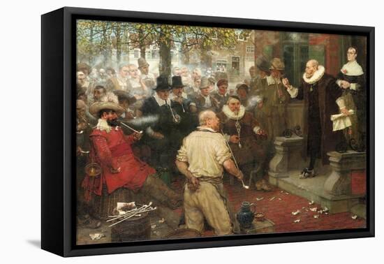 The Smokers' Rebellion (The Edict of William the Testy)-George Henry Boughton-Framed Premier Image Canvas