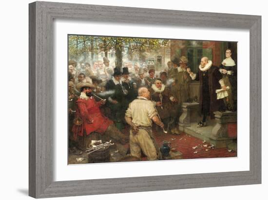 The Smokers' Rebellion (The Edict of William the Testy)-George Henry Boughton-Framed Giclee Print