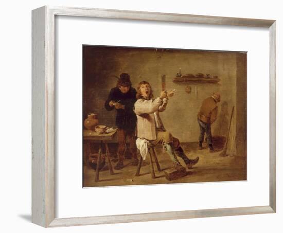 The Smokers-David Teniers the Younger-Framed Giclee Print
