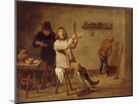 The Smokers-David Teniers the Younger-Mounted Giclee Print