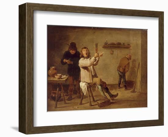 The Smokers-David Teniers the Younger-Framed Giclee Print