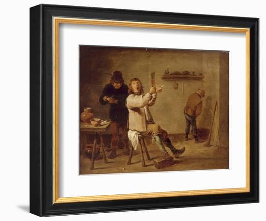 The Smokers-David Teniers the Younger-Framed Giclee Print