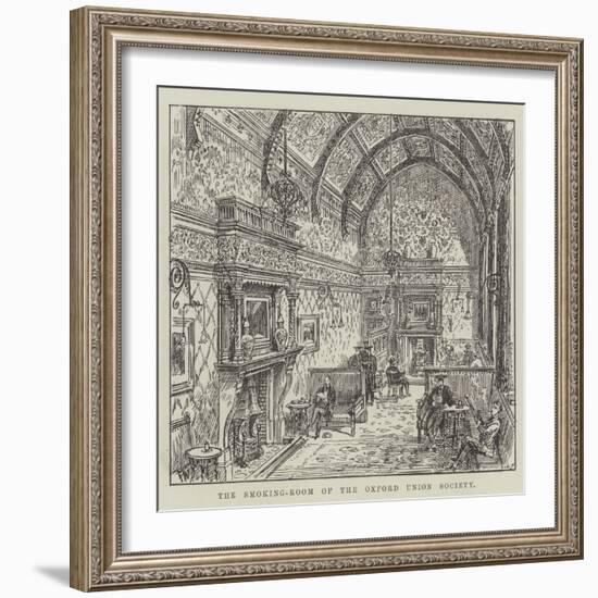 The Smoking-Room of the Oxford Union Society-Frank Watkins-Framed Giclee Print