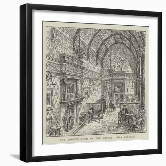 The Smoking-Room of the Oxford Union Society-Frank Watkins-Framed Giclee Print