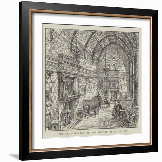 The Smoking-Room of the Oxford Union Society-Frank Watkins-Framed Giclee Print