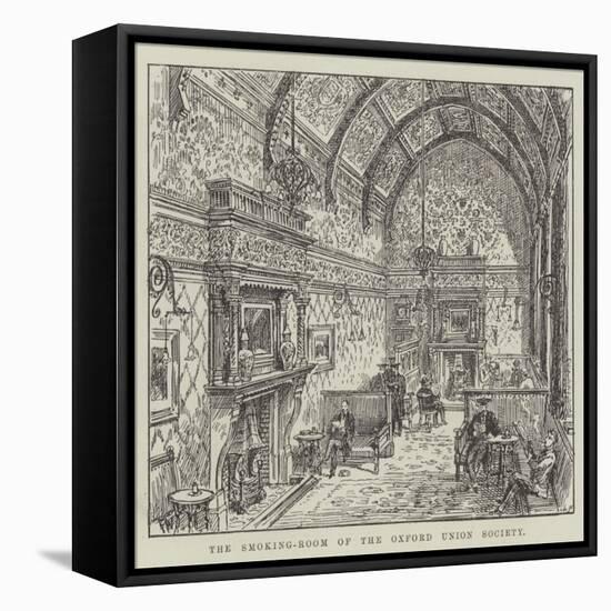 The Smoking-Room of the Oxford Union Society-Frank Watkins-Framed Premier Image Canvas