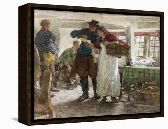 The Smugglers' News-Edgar Bundy-Framed Premier Image Canvas