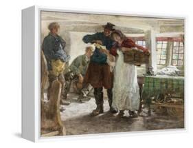 The Smugglers' News-Edgar Bundy-Framed Premier Image Canvas