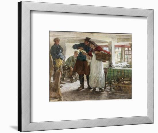 The Smugglers' News-Edgar Bundy-Framed Giclee Print