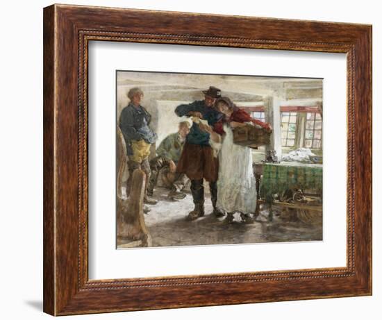 The Smugglers' News-Edgar Bundy-Framed Giclee Print