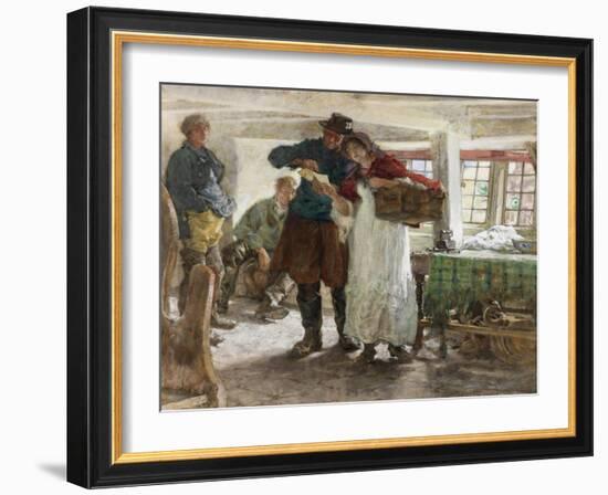 The Smugglers' News-Edgar Bundy-Framed Giclee Print