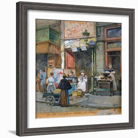 The Snail Seller-Eugene Galien-Laloue-Framed Giclee Print