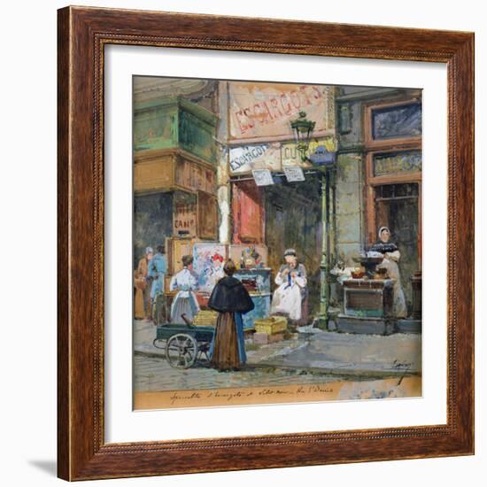 The Snail Seller-Eugene Galien-Laloue-Framed Giclee Print