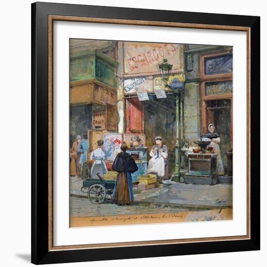 The Snail Seller-Eugene Galien-Laloue-Framed Giclee Print