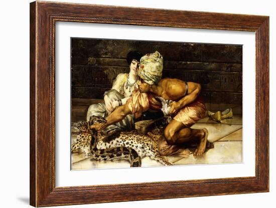 The Snake Charmer, 1884-Eugene Pavy-Framed Giclee Print